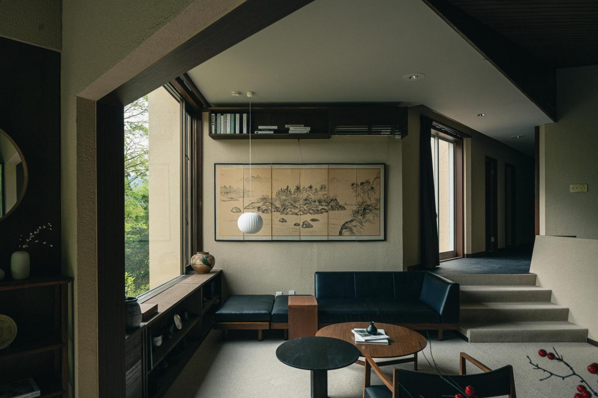 Вилла Aknot Hakone 大涌谷を望むモダニズム建築 東京から90分 Экстерьер фото