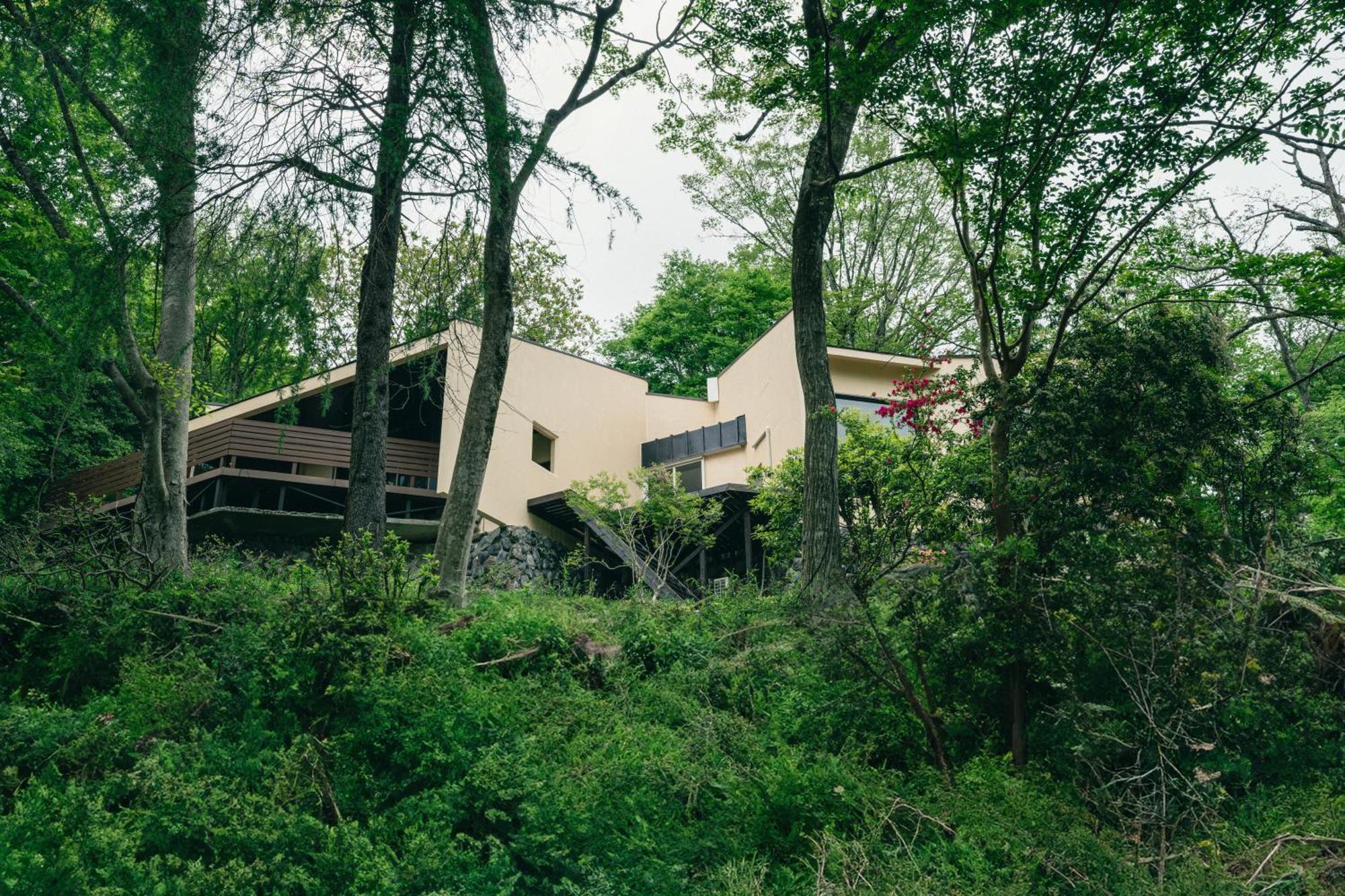 Вилла Aknot Hakone 大涌谷を望むモダニズム建築 東京から90分 Экстерьер фото