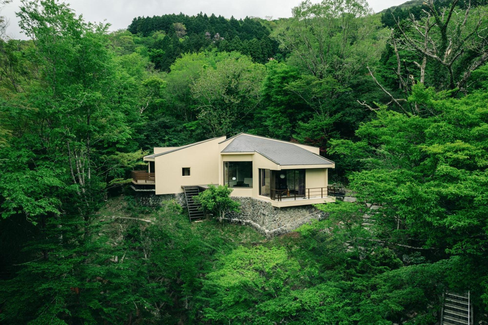 Вилла Aknot Hakone 大涌谷を望むモダニズム建築 東京から90分 Экстерьер фото